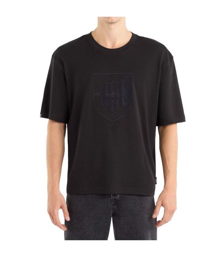 Mens Crest T-shirt Black Umbro