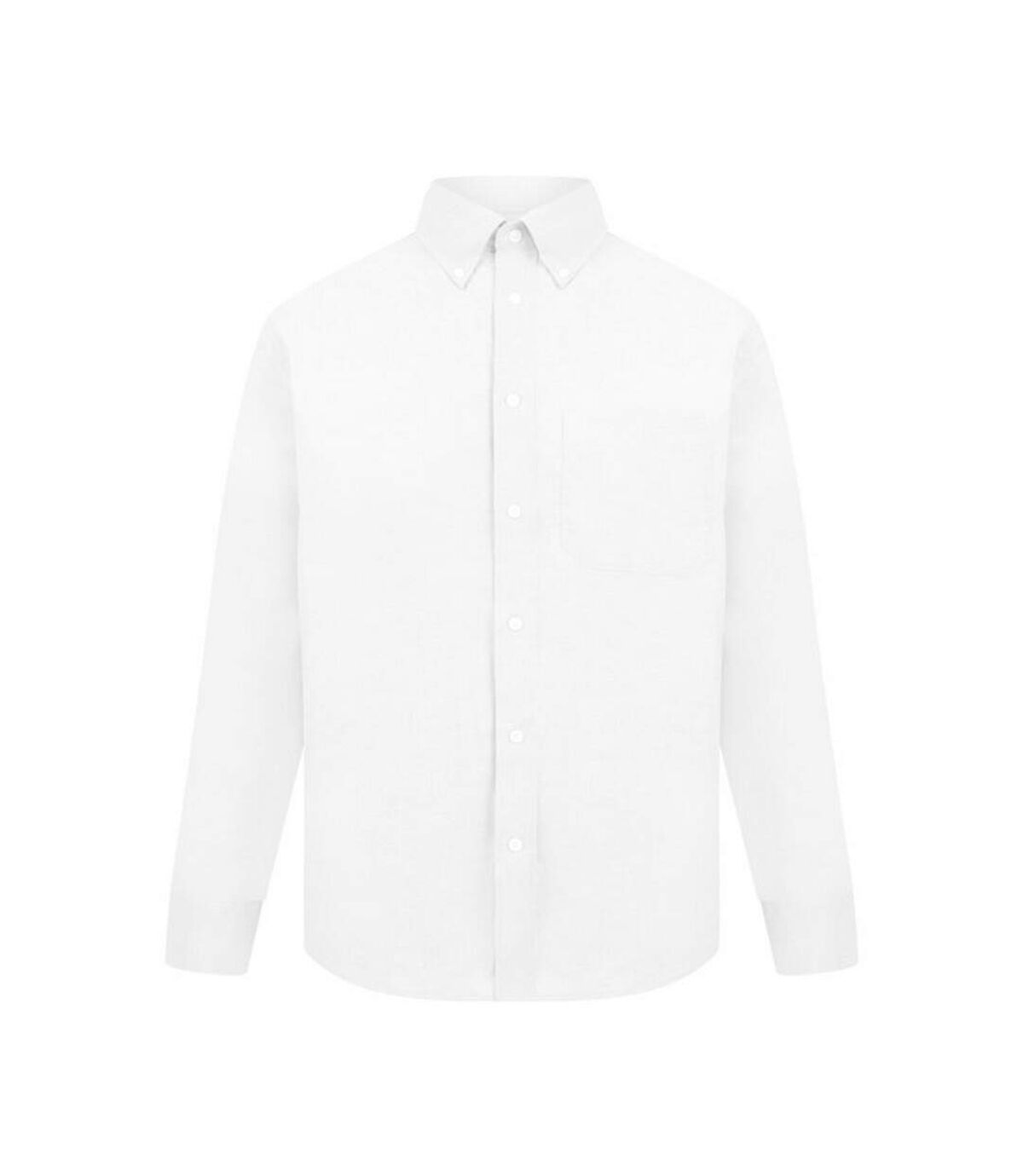 Absolute Apparel Mens Long Sleeved Oxford Shirt (White) - UTAB119