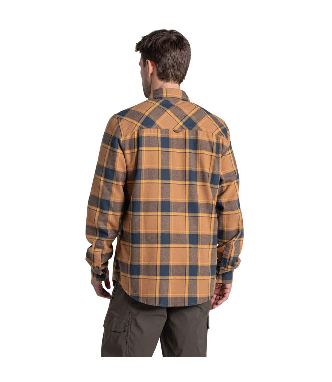 Chemise Manches Longues Motif/style À Carreaux Gable Homme Marron Clair À Carreaux Craghoppers-2