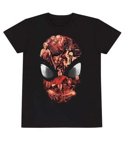 Spider-Man Unisex Adult Character Collage T-Shirt (Black)