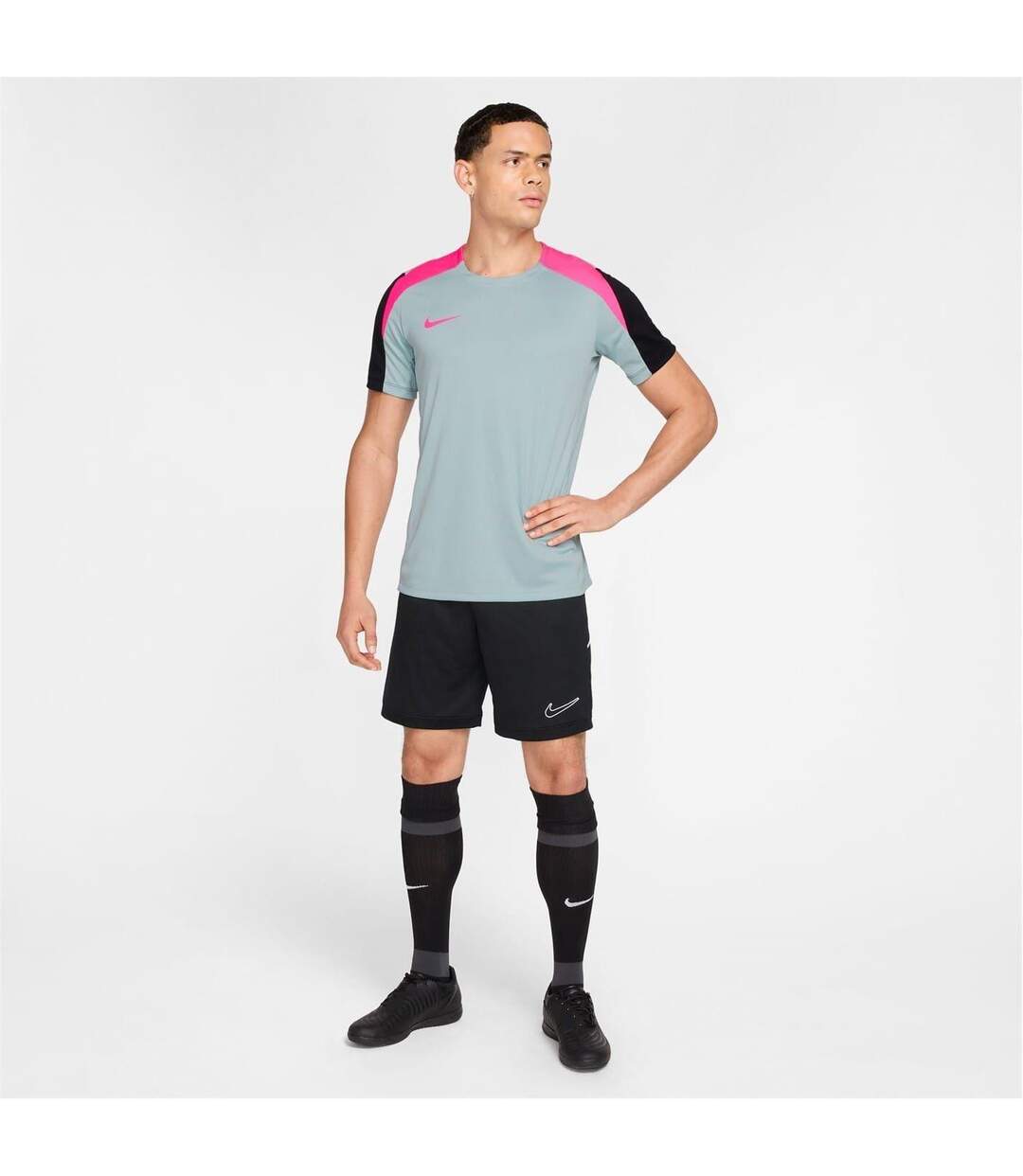 Maillot De Foot Strike Homme Gris Rose Nike-4