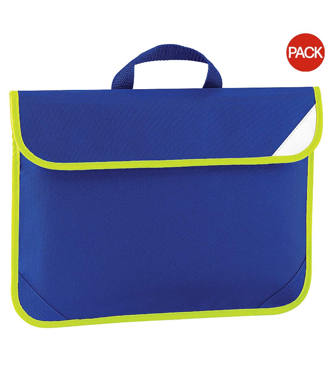 Quadra Enhanced-Viz Book Bag - 4 Liters (Pack of 2) (Bright Royal) (One Size) - UTBC4332-2