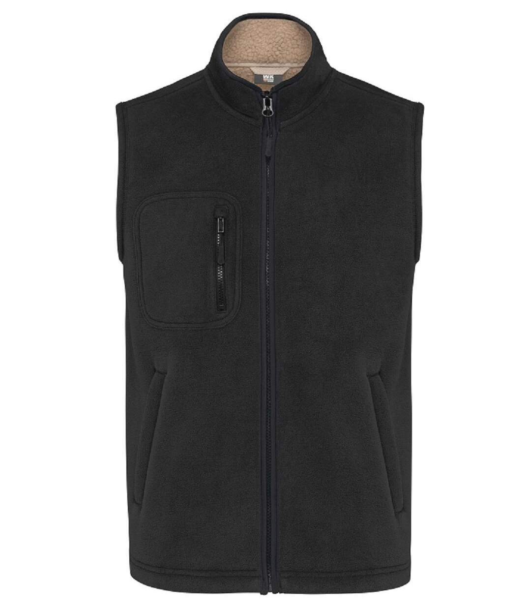 Gilet polaire intérieur sherpa - Unisexe - WK610 - noir