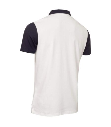 Polo Motif/style Brodé Homme Blanc Bleu Marine Calvin Klein