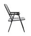 Set de 2 chaises de jardin pliantes an acier et tissu Patio