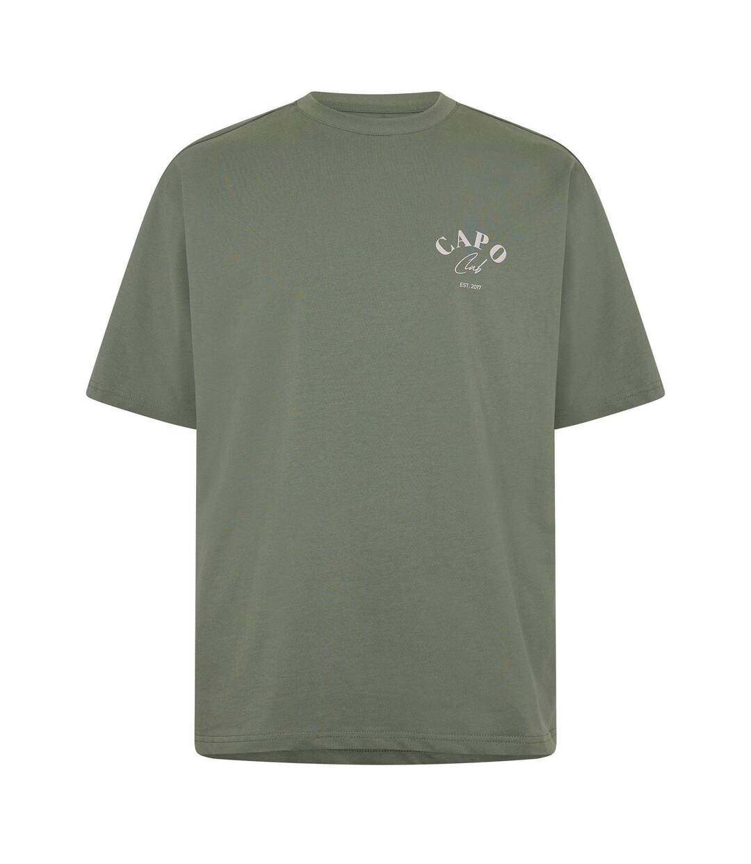 T-shirt Beach Club Homme Kaki Capo-1