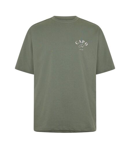T-shirt Beach Club Homme Kaki Capo
