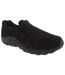 PDQ Womens/Ladies Real Suede Ryno Slip-On Casual Trainers (Black) - UTDF139