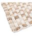 Tapis de Bain Tressé en Coton Dégradé 50x75cm Taupe-2