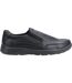 Hush Puppies Mens Aaron Slip On Leather Shoe (Black) - UTFS7040