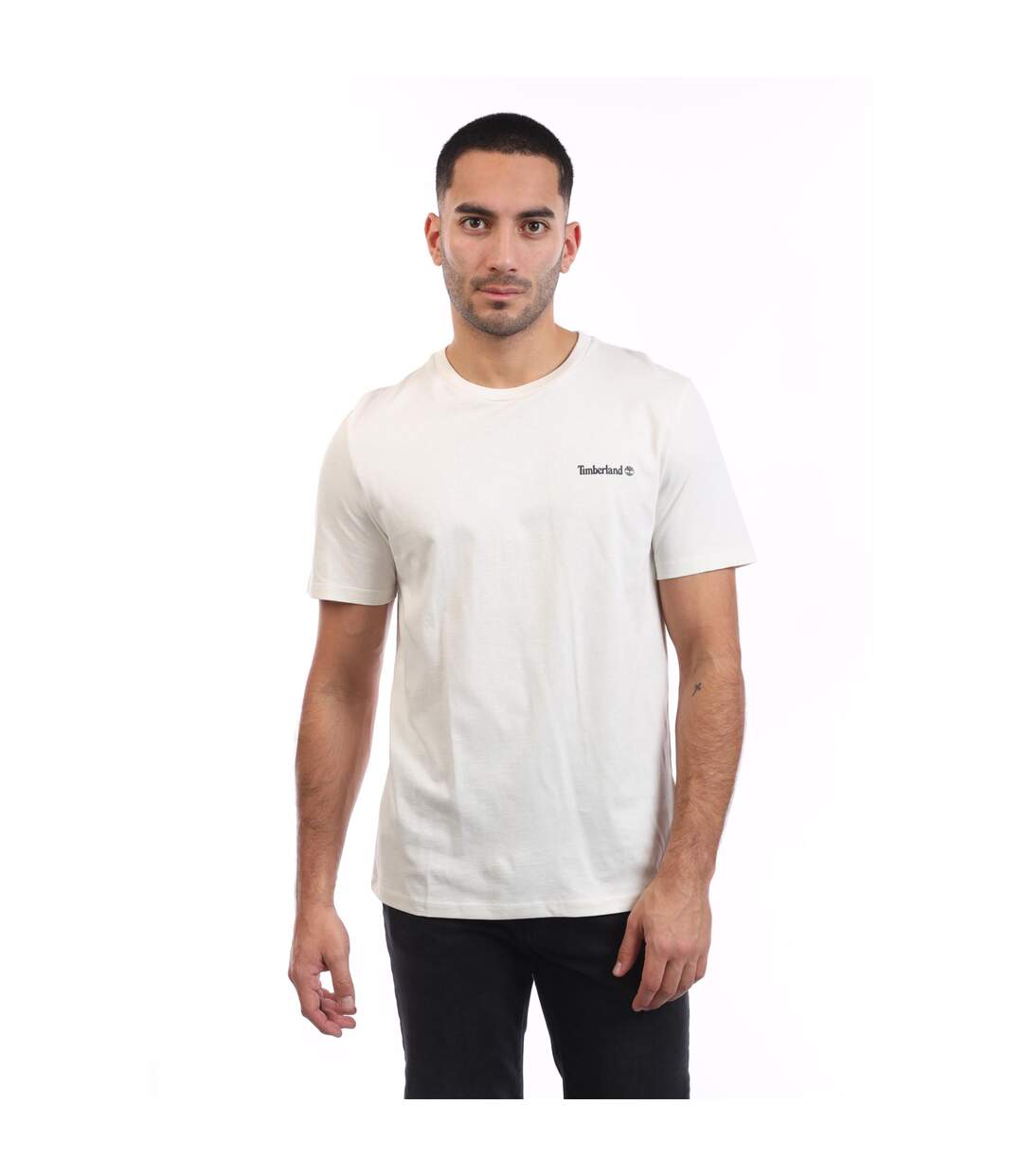 T-shirt Motif/style Linéaire Homme Beige Timberland-2