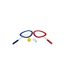 Lot de 2 Raquettes Souples 54cm Bleu & Rouge-1