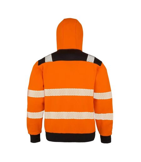 Sweat À Capuche Robust Safety Homme Orange Fluo Result Genuine Recycled