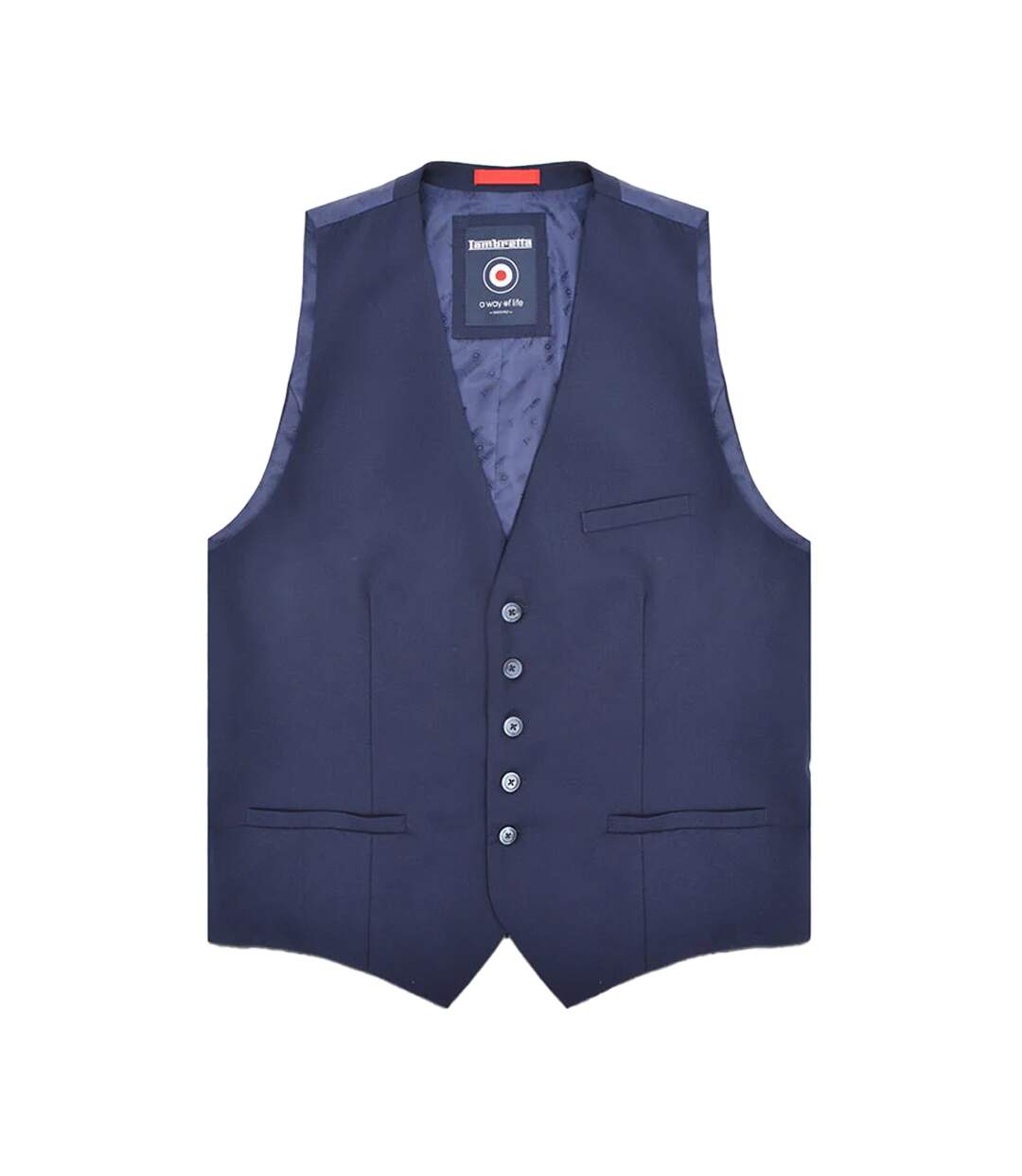 Gilet oscar homme bleu marine Lambretta-1