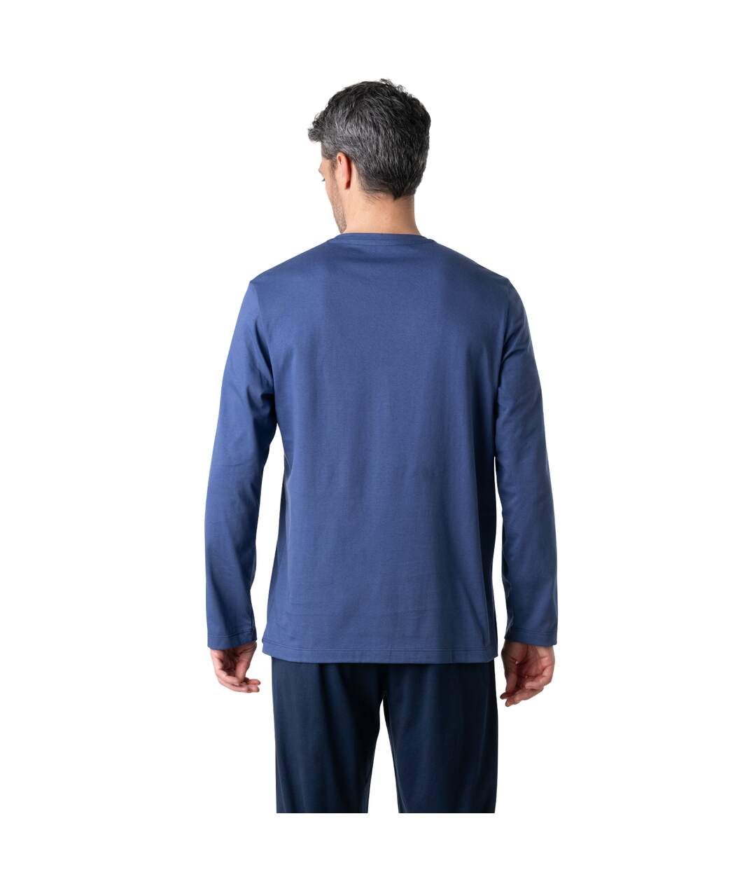 Pyjama long col rond homme Liberty Eminence-3