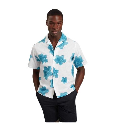 Chemise Manches Courtes Motif/style Floral Homme Blanc Ted Baker