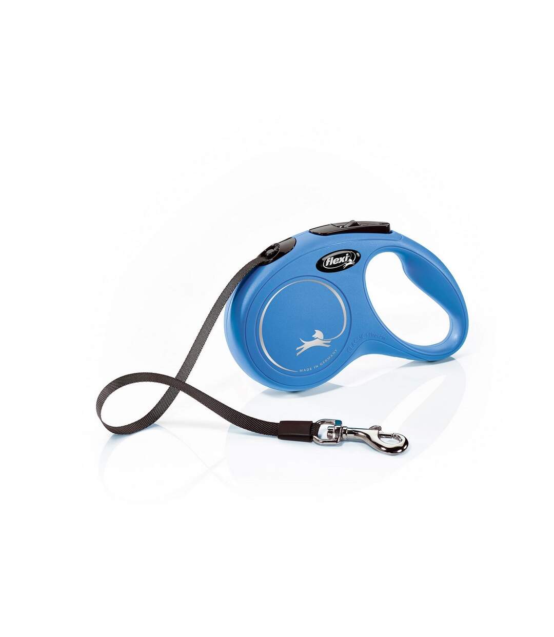 New classic tape large retractable dog lead 8m blue Flexi-1