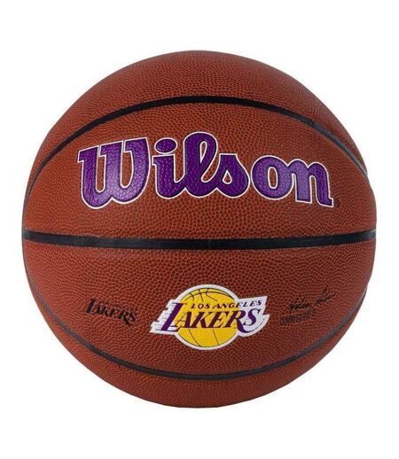 Ballon De Basket Motif/style La Lakers Team Alliance Taille 7 Marron Wilson
