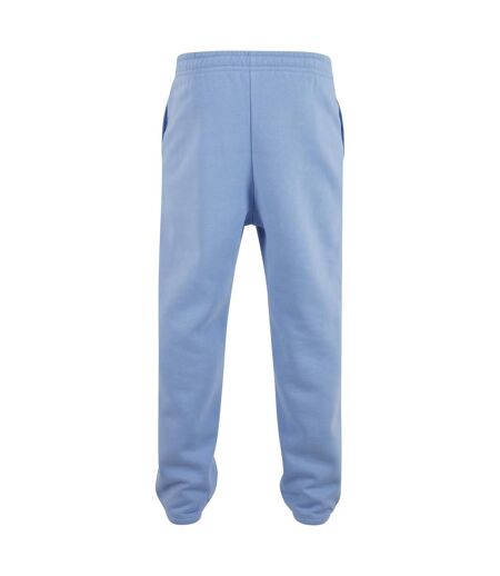 Unisex adult fluffy jogging bottoms powder blue Build Your Brand