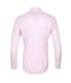 Mens Plain Long-sleeved Formal Shirt Pink Boss-2