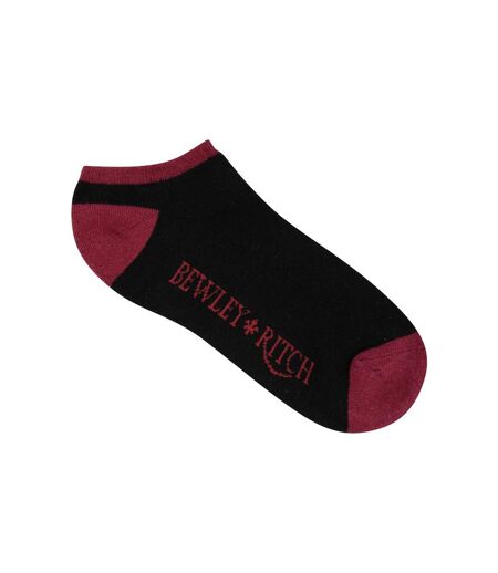 Bewley & Ritch Mens Culbo Trainer Socks (Pack of 5) (Black/Orange/Blue) - UTBG961