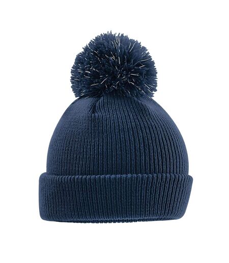 Childrens/kids reflective beanie french navy Beechfield