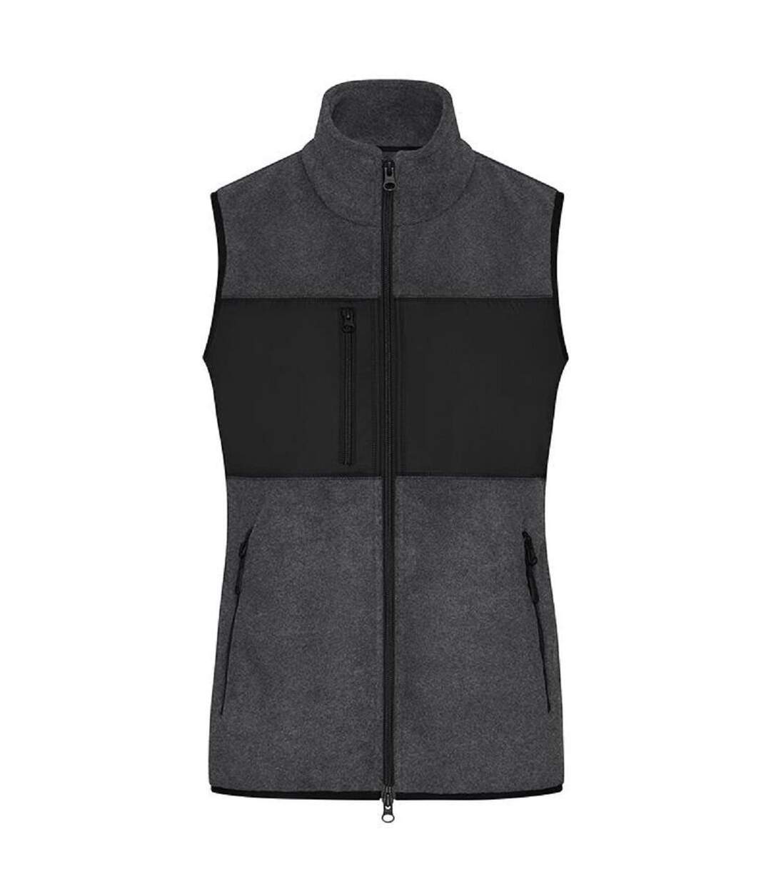 Gilet polaire sans manches - Femme - JN1309 - gris foncé mélange