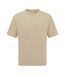 Unisex Adult Oversized T-shirt Khaki Brown Premier-2