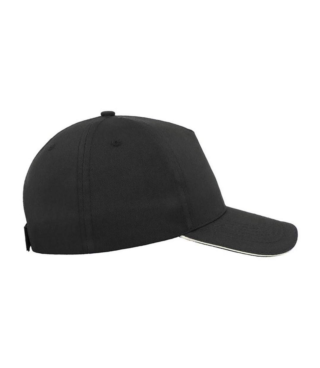 Casquette Sandwich Start 5 Mixte Noir Blanc Atlantis-2