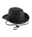 Chapeau D'été Uni En Toile Avec Sangle Ajustable Outback Adulte Noir Beechfield-1