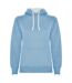 Sweat Urban Femme Bleu Ciel Blanc Roly-1