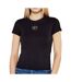 T-Shirt noir femme tommy hilfiger slim - l-1