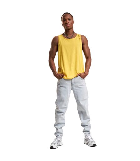 Mens Basic Tank Top Taxi Yellow Build Your Brand