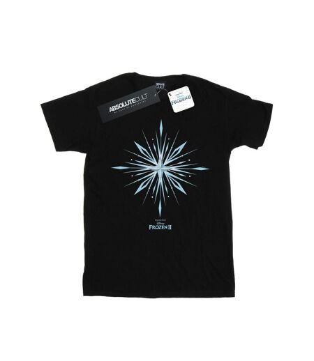 Disney - T-shirt FROZEN ELSA SIGNATURE SNOWFLAKE - Femme (Noir) - UTBI24368