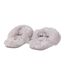 Chaussons Motif/style Duveteux Femme Gris Clair Jack Wills-2