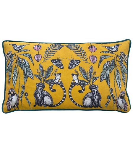 Wylder Wild Mirrored Creatures Throw Pillow Cover (Yellow) (30cm x 50cm) - UTRV2835