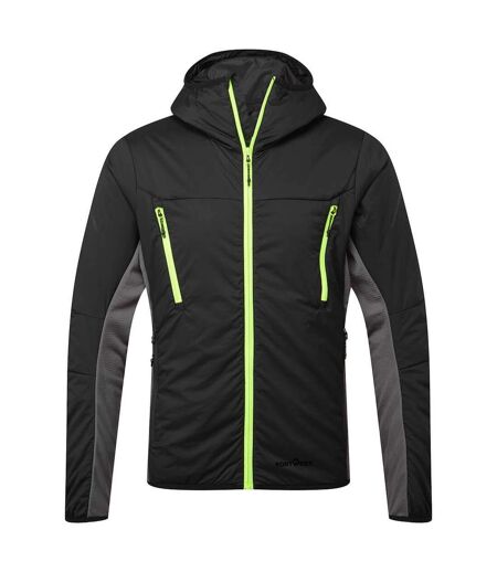 Mens ev4 insulated tall hybrid jacket black Portwest