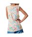 Débardeur blanc à fleurs femme kaporal freda-2