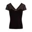 T-shirt Noir Dentelle Femme Morgan DFLO - L-1