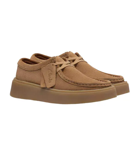 Womens/ladies Torview Suede Shoes Dark Sand Clarks