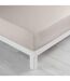 Drap Housse Microfibre Oscar 160x200cm Naturel-1