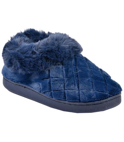 PANTOUFLE Femme Chausson COCOONING MD8656 MARINE