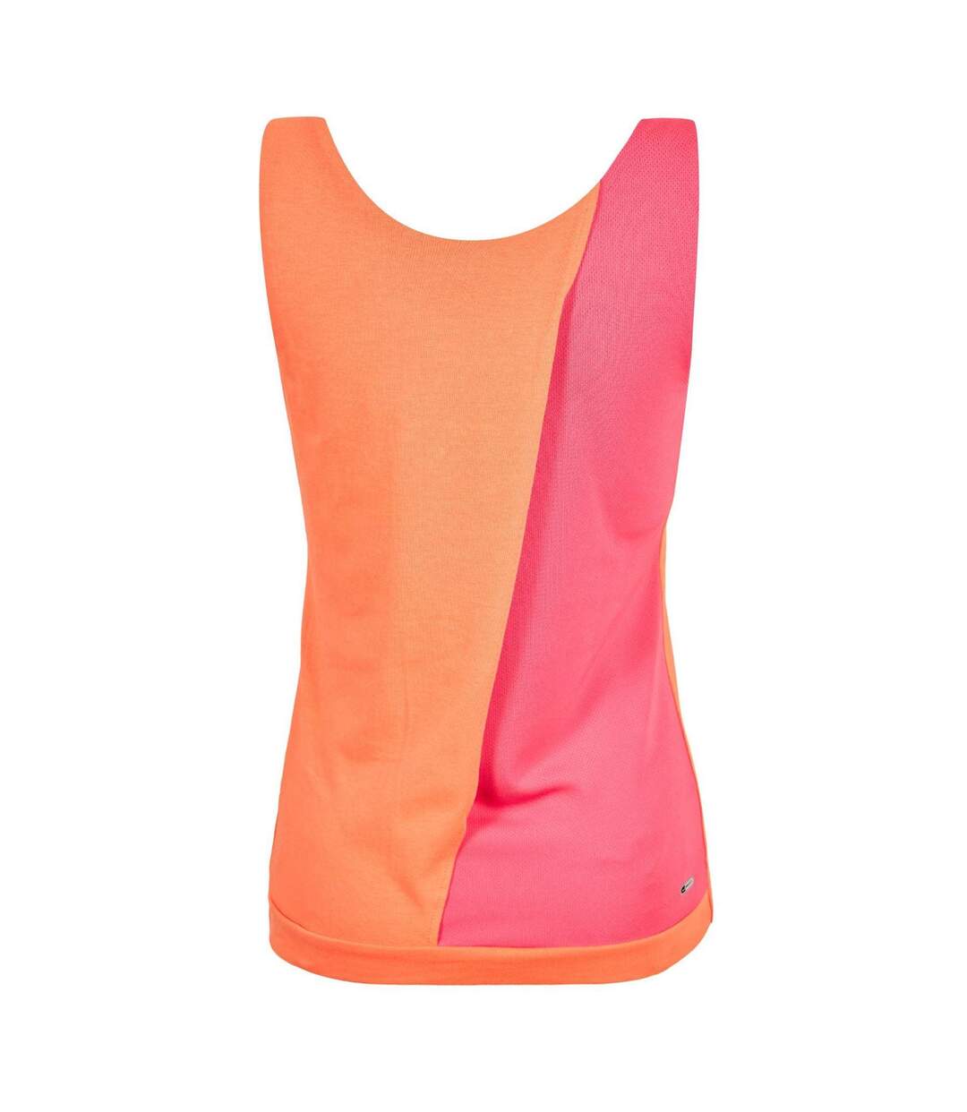 Womens/ladies Performance Colour Block Gym Tank Top Red Puma-2
