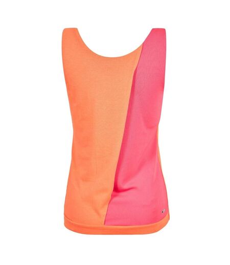 Womens/ladies Performance Colour Block Gym Tank Top Red Puma