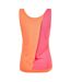 Womens/ladies Performance Colour Block Gym Tank Top Red Puma-2