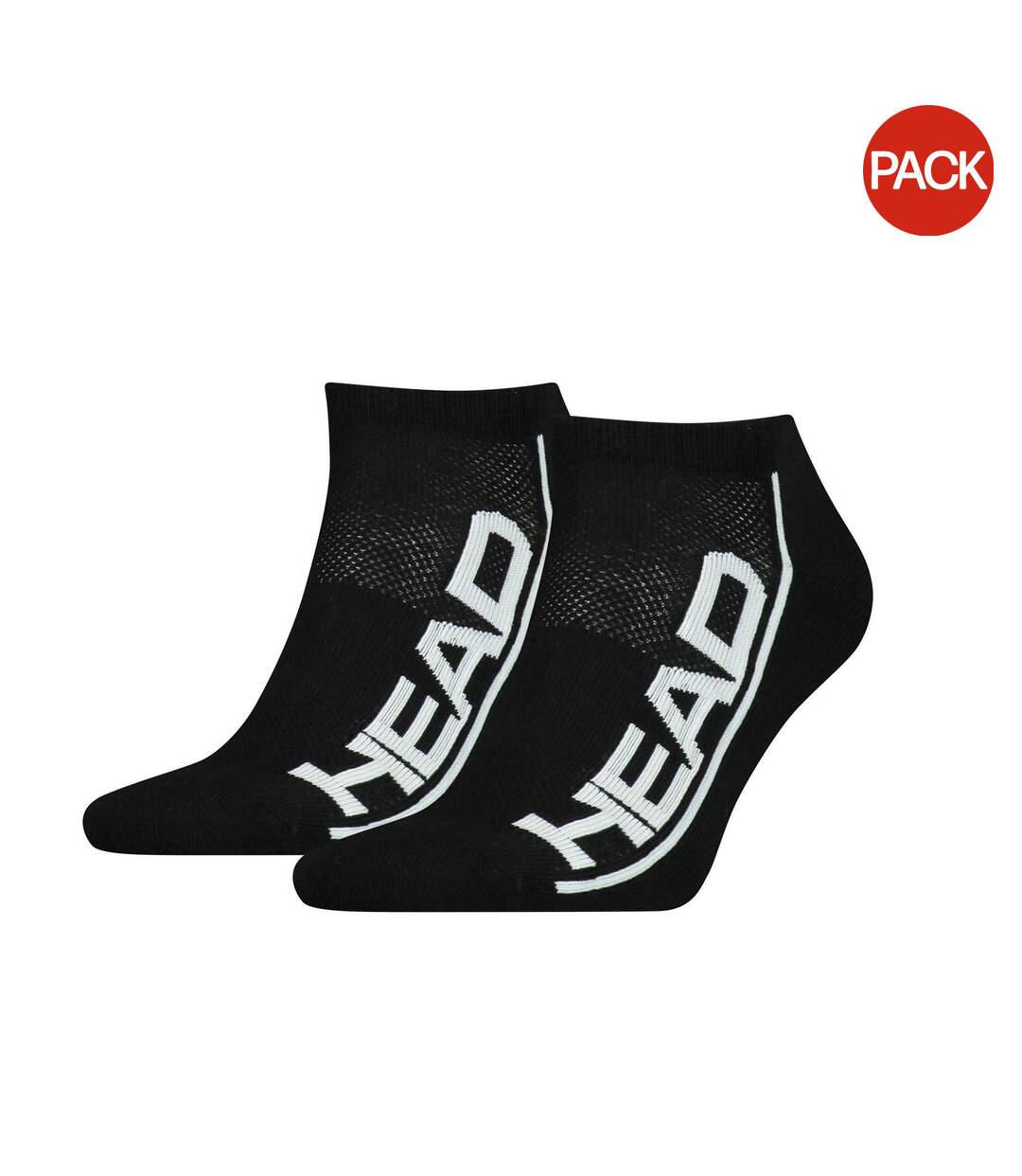 Pack Of 2  Unisex Adult Ankle Socks  Black White Head-1