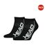 Pack Of 2  Unisex Adult Ankle Socks  Black White Head-1