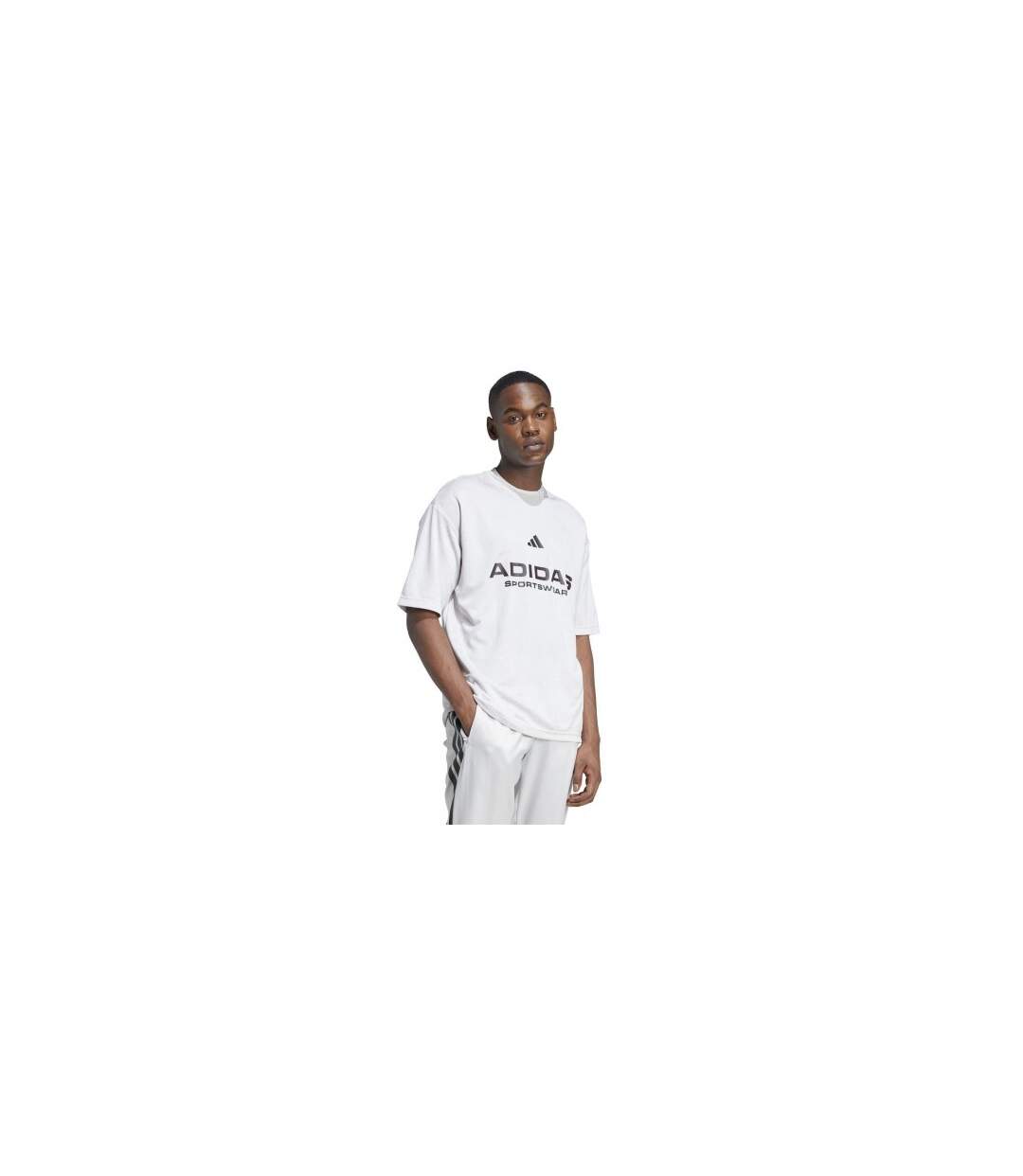 T-shirt Common Goal Femme Gris Noir Adidas-1
