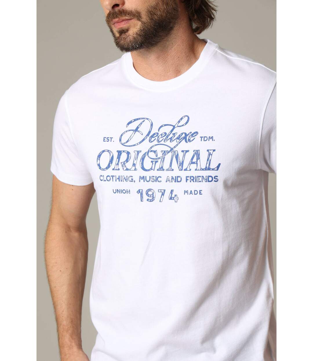 T-shirt classique en jersey de coton avec imprimé NATHEO-3