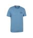 T-shirt Manches Courtes Edinburgh Homme Bleu Mountain Warehouse-4